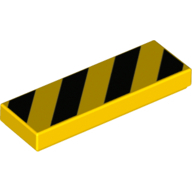 Flat Tile 1X3, No. 30 - Bright Yellow