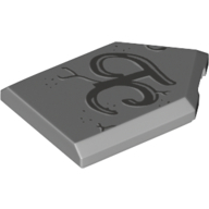 Flat Tile 2X3 W/ Angle, No. 4 - Medium Stone Grey