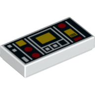 Flat Tile 1X2, No. 291 - White