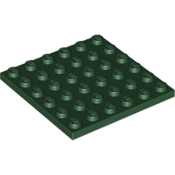 Plate 6X6 - Earth Green