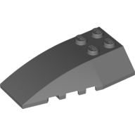 Brick 4X6 W/Bow/Angle - Dark Stone Grey