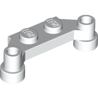 Plate 1X4 Split-Level - White