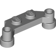 Plate 1X4 Split-Level - Medium Stone Grey
