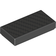 Flat Tile 1X2, No. 291 - Black