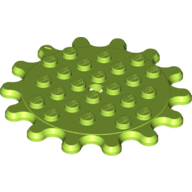 Gear Wheel 6X6, Z14 - Bright Yellowish Green