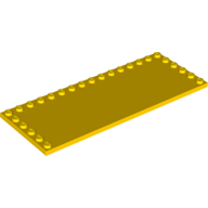 Plate 6X16 W/26 Knobs - Bright Yellow