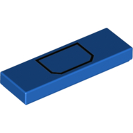 Flat Tile 1X3, No. 30 - Bright Blue
