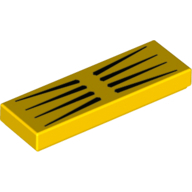 Flat Tile 1X3, No. 31 - Bright Yellow