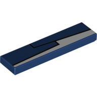 Flat Tile 1X4, No. 150 - Earth Blue