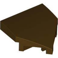 Plate W/ Bow 2X2X2/3, 45 Deg. - Dark Brown