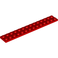 Plate 2X14 - Bright Red