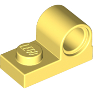 Plate 1X2 W. Hor. Hole Minuscule 4.8 - Cool Yellow