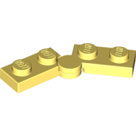 Hinge Plate 1X2 - Cool Yellow