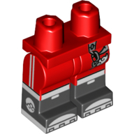 Mini Lower Part, No. 1888 - Bright Red