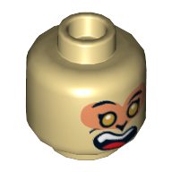 Mini Head, No. 3206 - Brick Yellow
