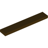 Flat Tile 1X6 - Dark Brown