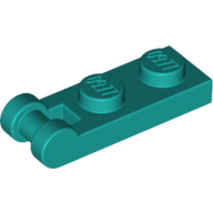 Plate 1X2 W/Shaft Minuscule3.2 - Bright Bluish Green