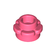 Flower 1X1 - Vibrant Coral
