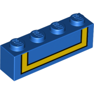 Brick 1X4, No. 77 - Bright Blue