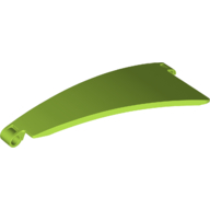 Left Panel Curved 5X13X2, No. 1 - Bright Yellowish Green