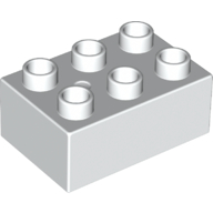 Brick 2X3 - White