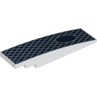 Brick 2X8,Outside Bow,W/ Cut Out,No. 4 - White