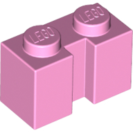 Brick 1X2 W. Groove - Light Purple