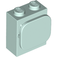 Brick 1X2X2, W/ Function, No. 1 - Aqua