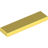 Flat Tile 1X4 - Cool Yellow