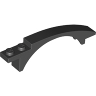 Brick W/Bow 1X8X1 2/3 - Black
