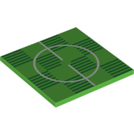 Flat Tile 6X6, No. 6 - Bright Green