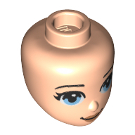 Mini Doll, Head, No. 197 - Light Nougat