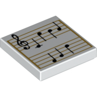 Flat Tile 2X2, No. 416 - White