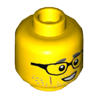 Mini Head, No. 3067 - Bright Yellow