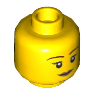 Mini Head, No. 3066 - Bright Yellow
