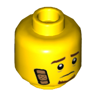 Mini Head, No. 3064 - Bright Yellow