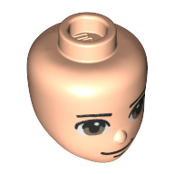 Mini Doll, Head, No. 212 - Light Nougat