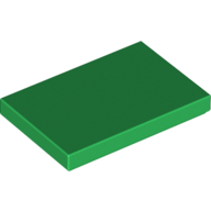 Flat Tile 2X3 - Dark Green