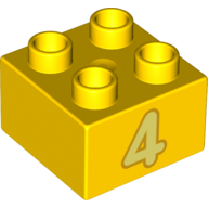 Brick 2X2, No. 150 - Bright Yellow