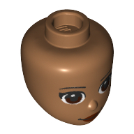 Mini Doll, Head, No. 228 - Medium Nougat