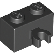 Brick 1X2 W. Horizontal Holder - Black