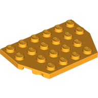 Plate 4X6 26 Degrees - Flame Yellowish Orange