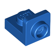Plate 1X1, W/ 1.5 Plate 1X1, Upwards - Bright Blue