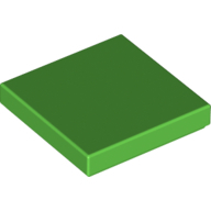 Flat Tile 2X2 - Bright Green