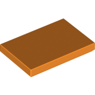 Flat Tile 2X3 - Bright Orange