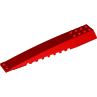 Brick 4X16 W/Bow/Angle - Bright Red