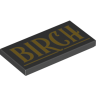 Flat Tile 2X4, No. 208 - Black