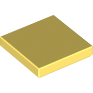 Flat Tile 2X2 - Cool Yellow