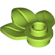Plant, W/ Plate 1X1, No. 1 - Bright Yellowish Green