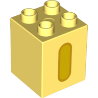 Brick 2X2X2, No. 128 - Cool Yellow